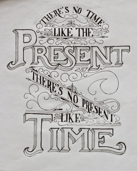 Creative black and white, typography, hand, hand lettering, and