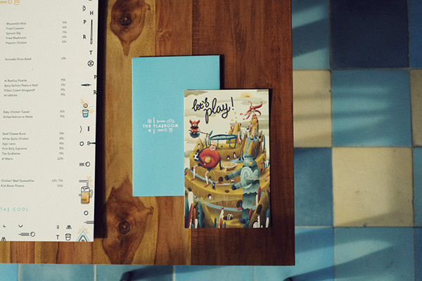 THE PLAYROOM on Behance #branding #invitation #icon #infographics #cafe #illustration #bar #characters