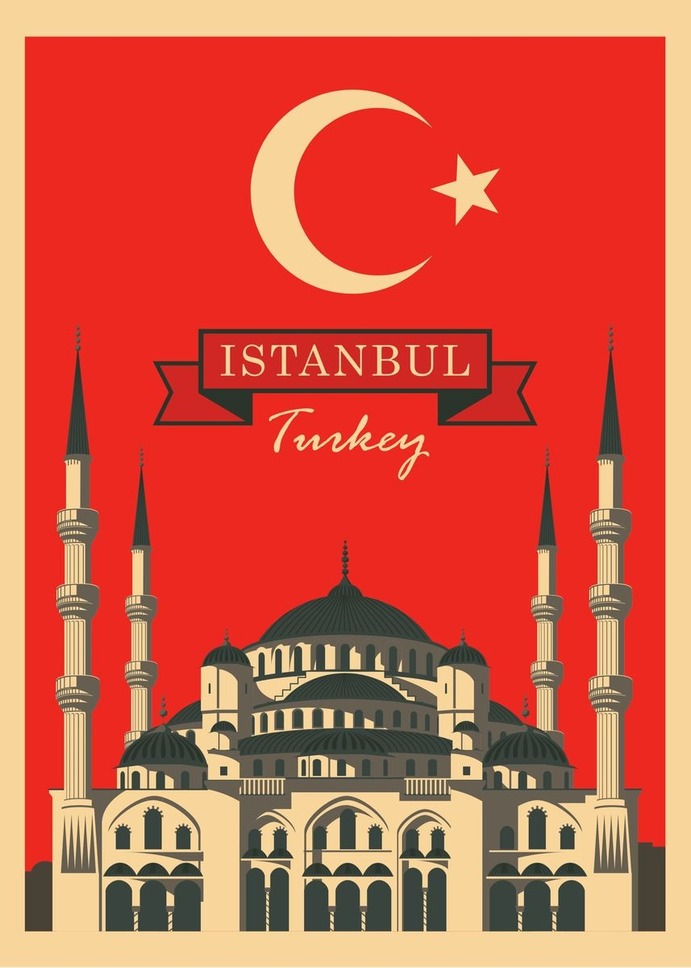 "Istanbul " Poster Print on metal by Sam Kal
