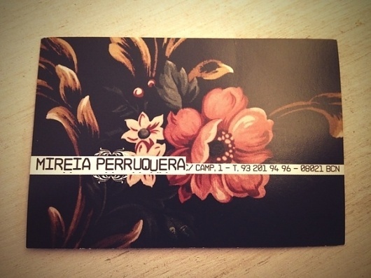 MIREIA PERRUQUERA hairdresser on the Behance Network #haircutting #juanra #mireia #bussiness #cards #perruquera