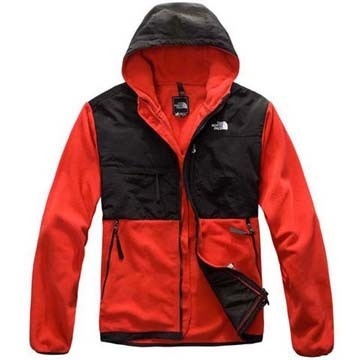North Face Denali Fleece Hoodie Red-Mens #fashion