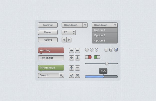 Ui kit Free Psd. See more inspiration related to Ui, Ui kit, Horizontal and Kit on Freepik.