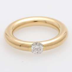 Solitaire ring with 1 diamond approx 0,52 ct