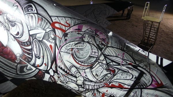 The Boneyard Project #airplanes #graffity #art #retired