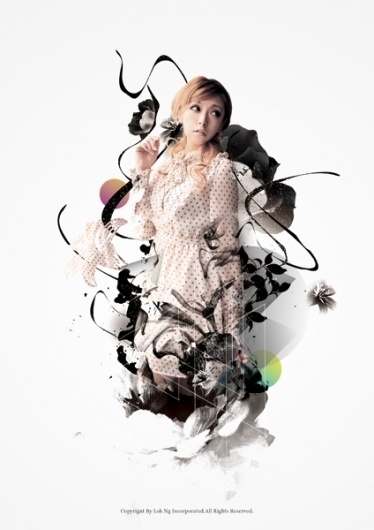 Spring of FengQian on the Behance Network #ink #design #graphic #illustration #flower