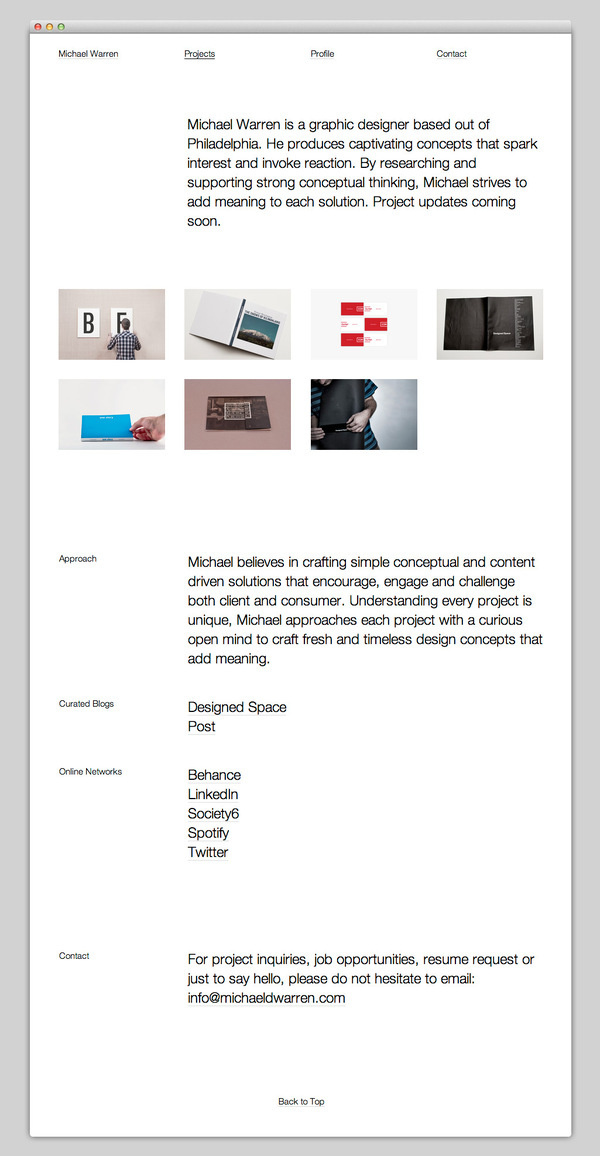 Michael Warren #design #website #grid #layout #web