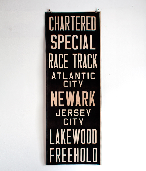 Image of Bus Scroll #typography #poster #signage #jersey #new