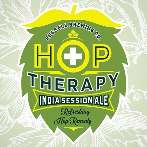 Russell Hop Therapy Logo #packaging #beer