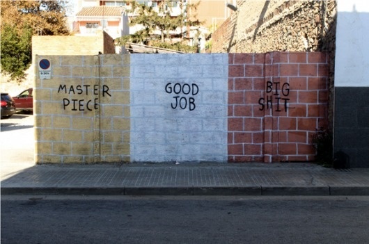 It's Nice That : Elusive street artist Faif makes clever digs at the art scene in his sarcastic works #graffiti