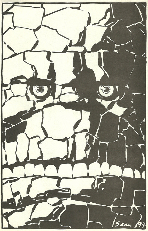 The Thing by Sean Phillips #white #rock #eyes #black #thing #and #face #comics