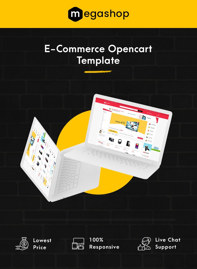 #MegaShop - #Opencart Multi-Purpose Responsive #Theme | #TemplateTrip #eCommerce #Website #Template