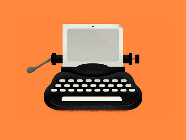 Dev Gupta #illustration #typewriter