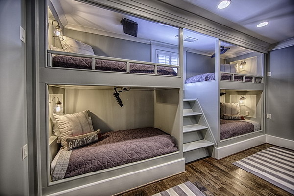 30+ Beautiful Bunk Room Ideas for Kids #kids #bedroom #bunk #room
