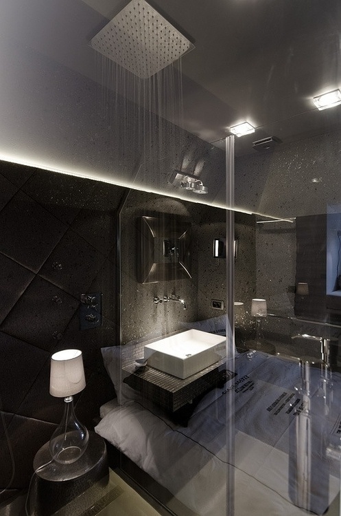 CJWHO ™ (Little Loft, Prague, Czech Republic by Oooox) #loft #republic #design #bathroom #photography #czech #luxury #prague