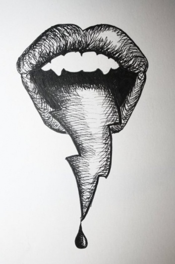 VINCENT #tongue #teeth #lightning
