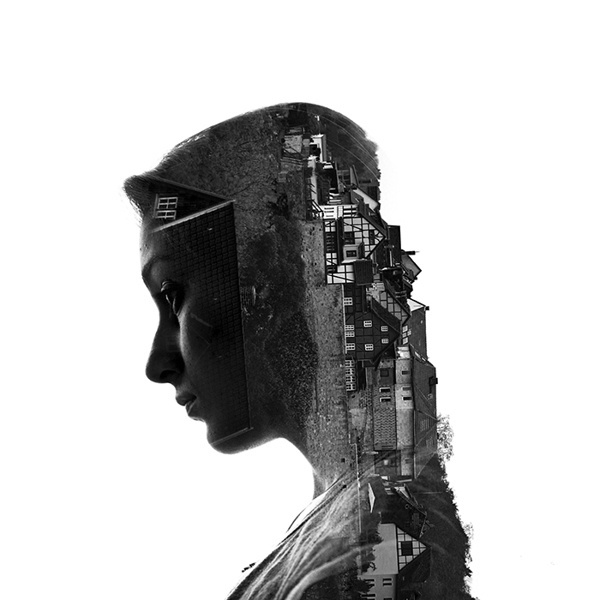 CJWHO ™ (Germany by Aneta Ivanova Double exposure...) #white #black #landscape #portrait #photography #art #and