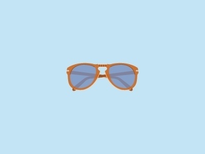 Dribbble - Persol 714 by Jorge Mar #stevemcqueen #pictogram #persol714 #icon #persol #illustration #fashion #style