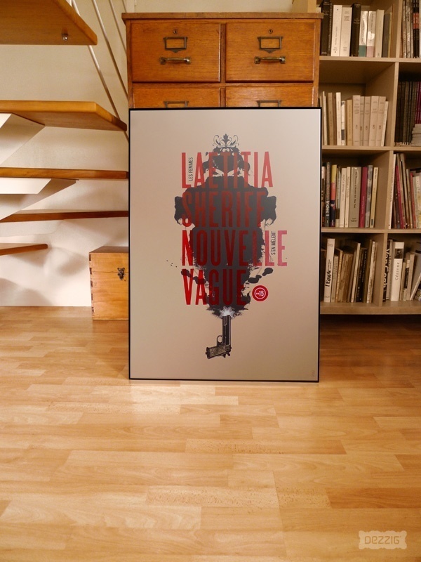 Laetitia Sheriff + Nouvelle Vague #design #graphic #poster #typography