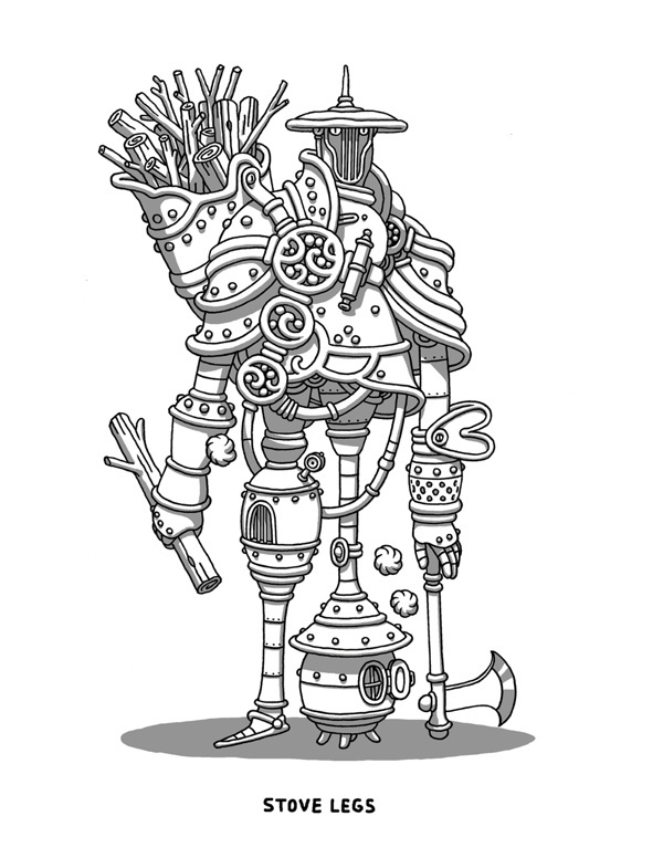 Stove Legs on Behance #warrior #illustration