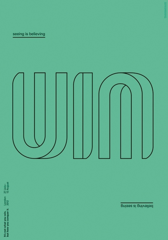 Creative Review - Conqueror's Typographic Games winners #conquer #win #poster #typography