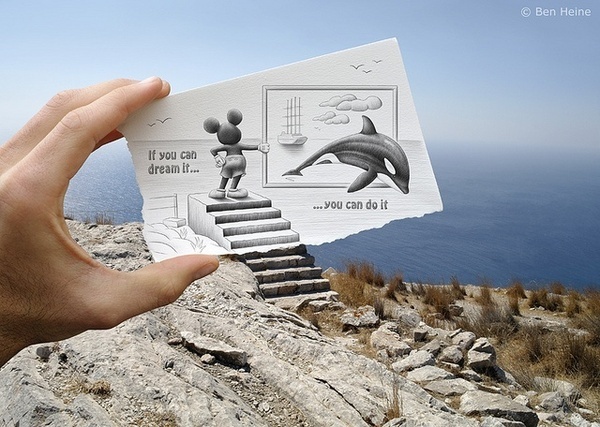Pencil Vs Camera by Ben Heine #creative #photography