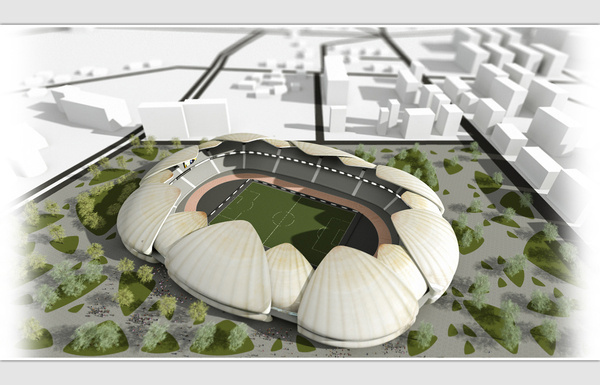 Batumi Arena. #inspiration #design #stadium #batumi #architecture #minimal #arena #football #steepstudio