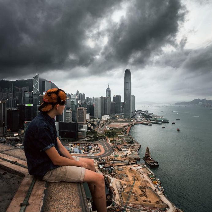 Daredevil Building Climber: Roooftop Photography by Andrej Ciesielski