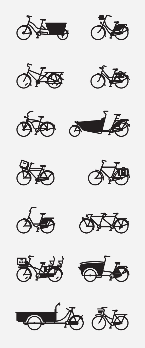 mkn design Michael Nÿkamp #wheels #bikes #line #drawingshttp #kinds #styles #dutch #of #designspirationnet #illustration #bike #fun #style