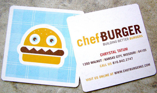 Chef Burger Business Card