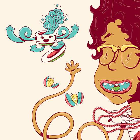 "Autoretrato" by Molly Yllom #illustration #character #design