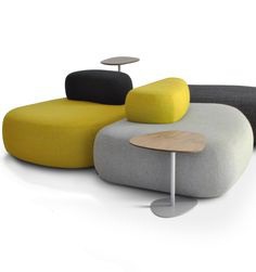 Hitch Mylius presents the contemporary upholstered furniture in London #yellow