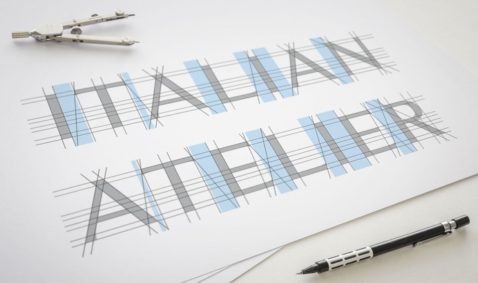 Italian Atelier | Luxury Lifestyle | Logo Design, Visual Identity and Branding. Custom Typeface. Lettering. #furniture