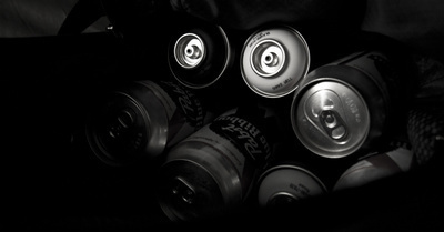 Art Print #beer #white #pbr #graffiti #b&w #black #and