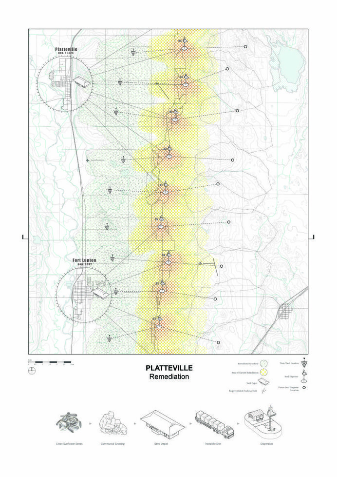 John Cook: Remediating strategy, Platteville, Weld County, CO #geoarchitecture