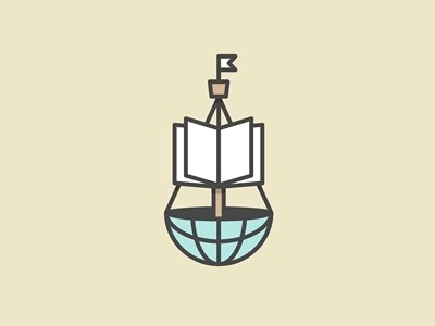 Knowledge_ship #icon #logo #book #nautical