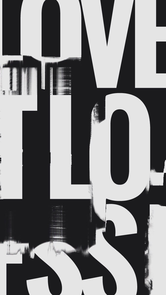 Control, explorations in glitched typography