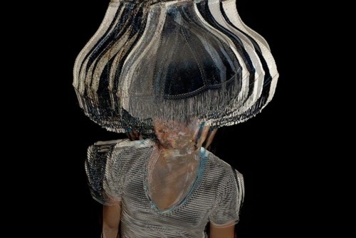 Chimes&Rhymes | innovative design and new techniques in visual artistry #lamp #blur #shade #woman