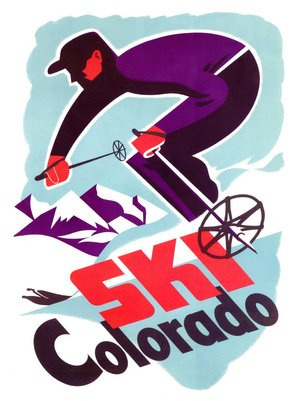 Ski Colorado #colorado #vintage #poster #ski