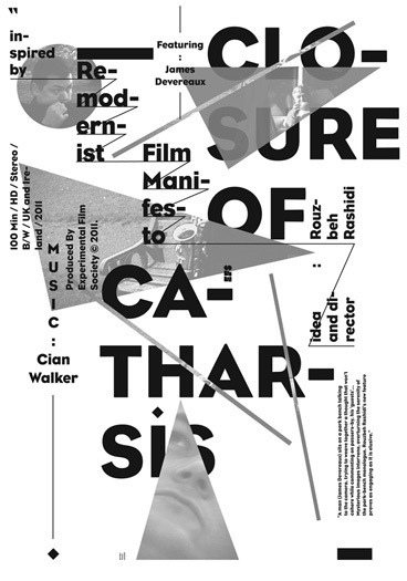 closure-of-catharsis.jpg (JPEG Image, 368x525 pixels) #white #black #posters #type #face #typography