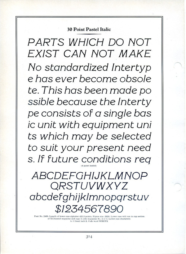 Intertype pastel type specimen #type #specimen #typography