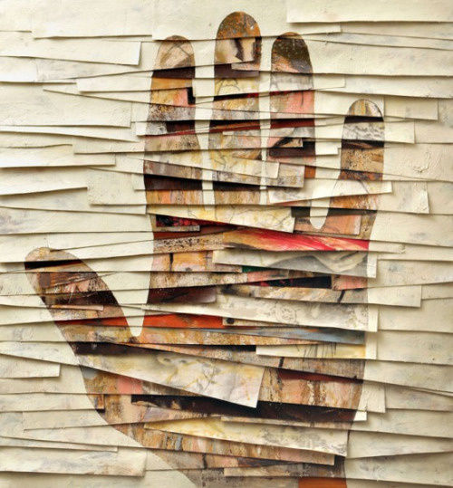 Hand built with pieces of paper. #paper #hand