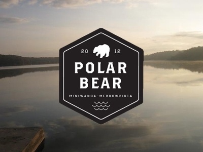 Dribbble - polar bear plunge logo by alexander michalko #logo #polar #crest #bear