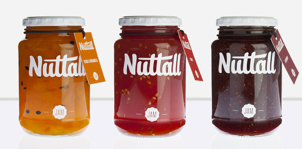 Nuttal | Lovely Package #script #jam #packaging #preserves #brush