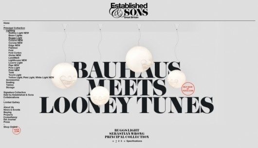 Fonts In Use – Established & Sons #didoni