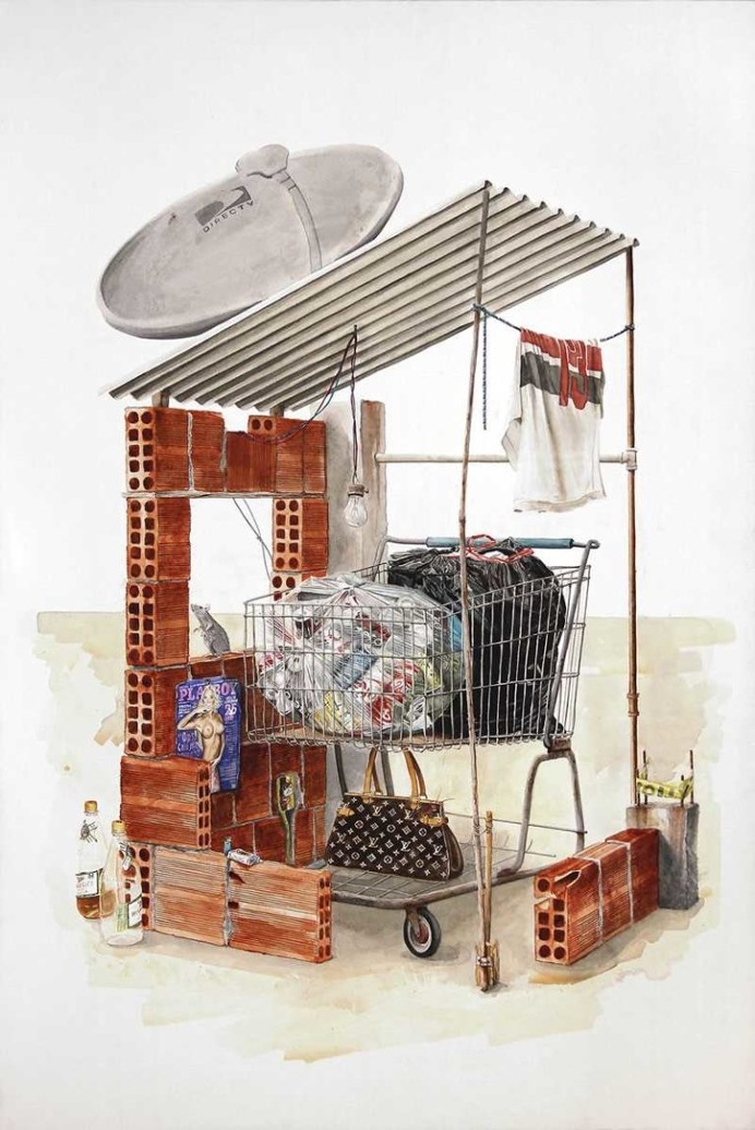 Organized Trash: Watercolor Paintings by Alvaro Naddeo