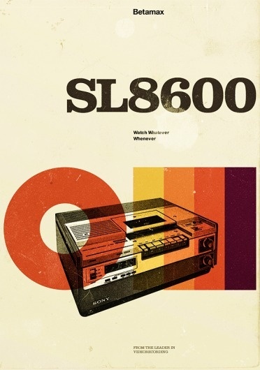 marius-roosendaal44 | Fubiz™ #advertisement #design #retro #video #betamax #poster #sony