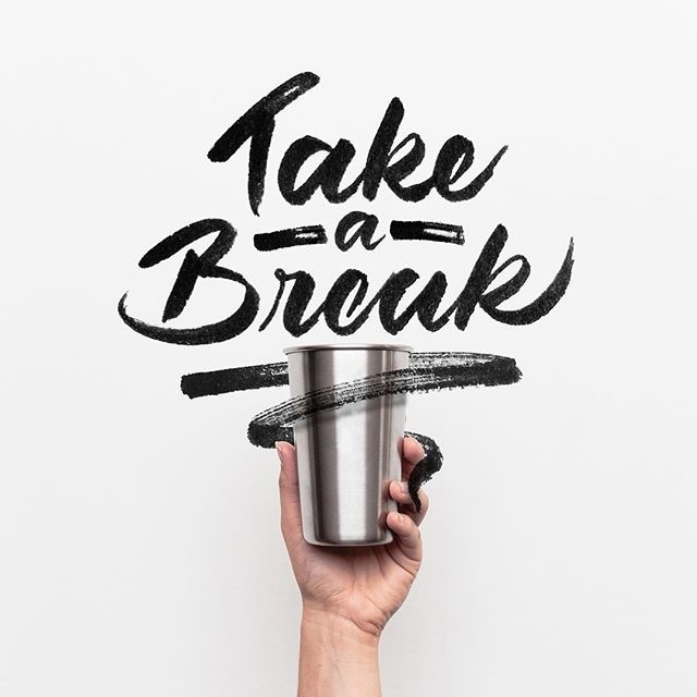 Take a break ☕️ - - Background by @andrewtneel on @unsplash - - #typespire #lettering #calligraphy #handlettering #typetopia #artoftype