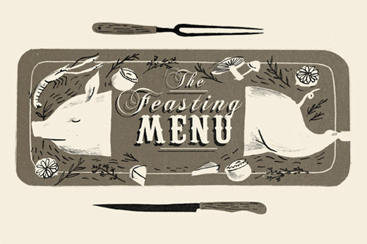 feasting menu website sizeB #illustartion #wrap