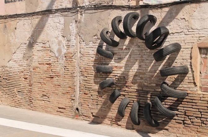 Visual effects 2015. #wheels #urban #visual #effect #black #street #tunel #serra #wheel #minimal #art #octavi #ooss
