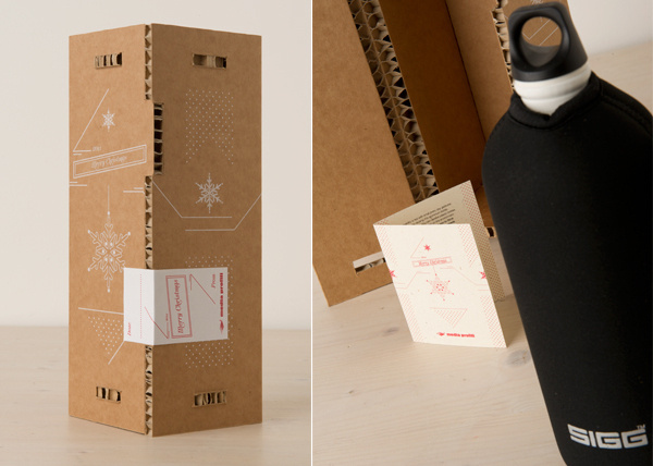 Un pensiero sostenibile on Behance #sustainable #packaging #christmas #present #gift #friendly #eco